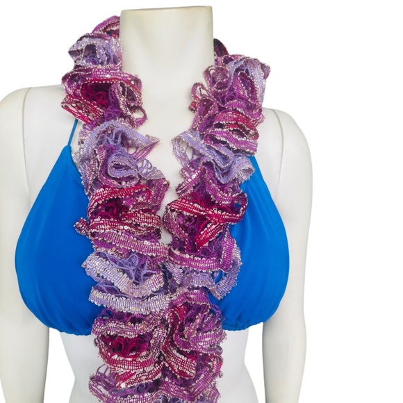 Handmade Sashay Soft Ruffle Women’s Elegant Scarf - Picture 6 of 6